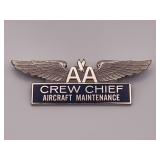 Vintage American Airlines Crew Chief Aircraft Maintenance Pin