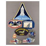 Assorted Aviation and Space Embroidered Patches Group of Eight