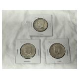 67,68-D, 69-D Kennedy Half Dollar Coins-40% Silver