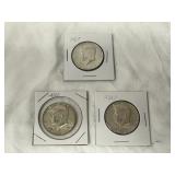 67,68-D, 69-D Kennedy Half Dollar Coins-40% Silver