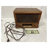 Vintage Wooden Radio