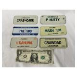 Lot of Mix States Mini Licence Plates