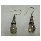 Sterling Silver Dangle Drop Pendant Earrings