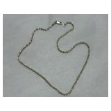 Sterlling Silver Braided Necklace