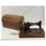 Vintage Portable Singer Sewing Machine With Case