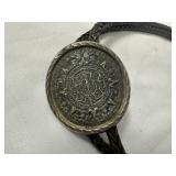 Sterlng Silver Black Cord Bolo Tie