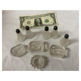 Salt and Pepper Shakers and Glass Holders