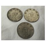 Lot of 3 Asian Coins