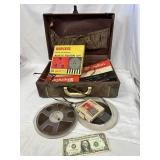 Reel To Reel Tapes in Vintage Luggage Case