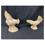 2 Chicken Figurines