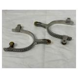Lot of Silver and Gold Accent Spurs