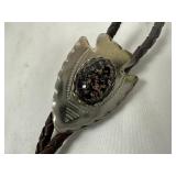 Black Cord and Arrowhead Bolo Tie