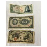 3 Asian Diffrent Amount Dollars