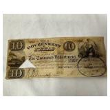 Government of Texas 10$ Bill