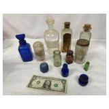 Lot of Mix Antique Glass Bottles