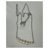 Sterling Silver & Cultured Pearl Necklace