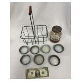 Milk Carrier With Hemo Jar & Mason Jar Lids