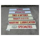 Lolt of Texaco Plastic Service Center Signs