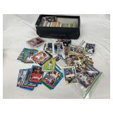 Shoebox Filled with Baseball & Football Cards