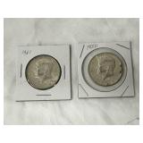 1967 & 1968-D Kennedy Half Dollar Coin -40% Silver