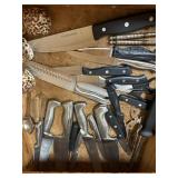 Mixed Lot Of Knives, Napkin Rings