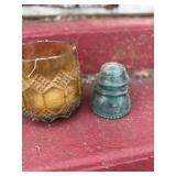 Glass Insulator & Candleholder