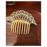 Vintage Spanish-Style Hair Comb-Bone?