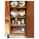 Mixed Lot Of Plates, Mugs In Shelves