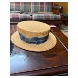Vintage Penn-Craft Straw Boater Man's Hat