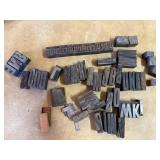 Lot Of Printer'S Type Inc. The Trenton Tribune
