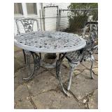 Sturdy Metal Patio Table & 2 Chairs