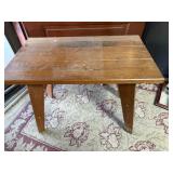 Small Side Table W Wagonwheel Type Detail