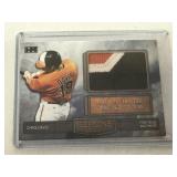 Chirs Davis Worn Jersey Baseball Card
