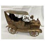 Rustic Metal Musical Car - Works