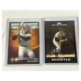Mickey Mantle & Willie Mays Baseball Cards