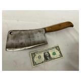 Steel Meat Cleaver with Wood Handle