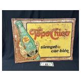 Topo Chico Metal Advertisement Sign