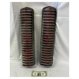 Vintage Automotive Tail Light Assemblies