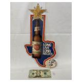 Lone Star Beer Vintage Cardboard Counter Adv. Sign