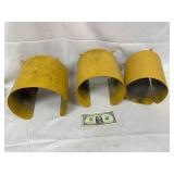 Three Yellow Stoplight Lens Covers
