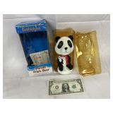 NOS Collectible Panda Wish Bear Bobble Head
