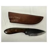 Handcrafted Knife with Leather Sheath