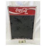 Cocal-Cola Metal Chalkboard Advertisement Sign