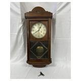 Antique Wood Junghans Wall Clock