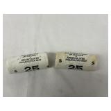 2 Full Rolls Uncirculated U.S.Nickels - 50 Qty