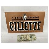 Gillette Tires Metal Adv. Sign - Contemporary Sign