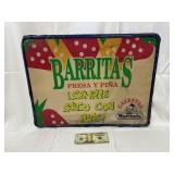 Barritas Metal Advertisement Sign