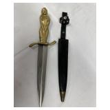 Korium German Naked Lady Dagger With Sheath