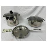Stainless Steel Cookware Set with Lids