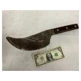 Metal Blade with Wood Handle